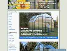 Tablet Screenshot of greenhouseoutlet.com